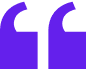 Purple quotation marks on black background.