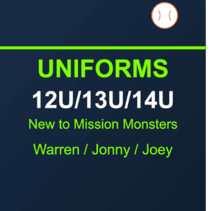 12u/13u/14u (Warren,Jonny,Joey) New Players
